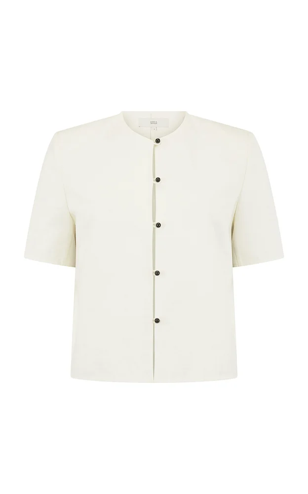 Exclusive Tina Cotton-Blend Top