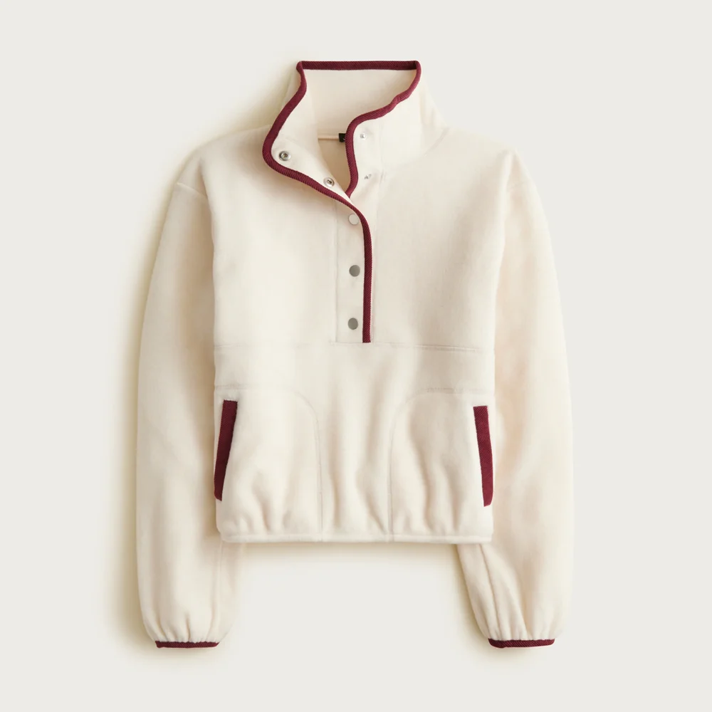 Warm-up fleece pullover