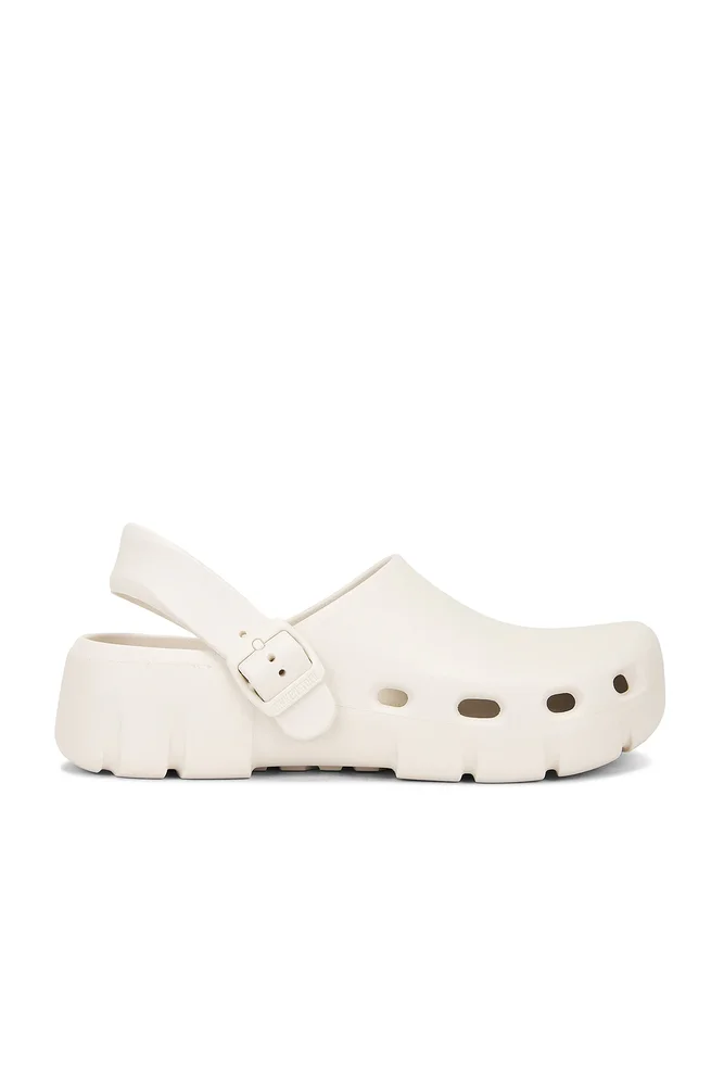 Birki Flow Clog in Eggshell