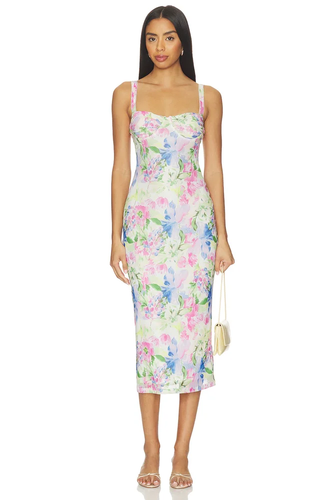 Celina Mesh Midi Dress