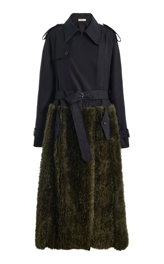 Anchor Fluffy Organza Trench Coat