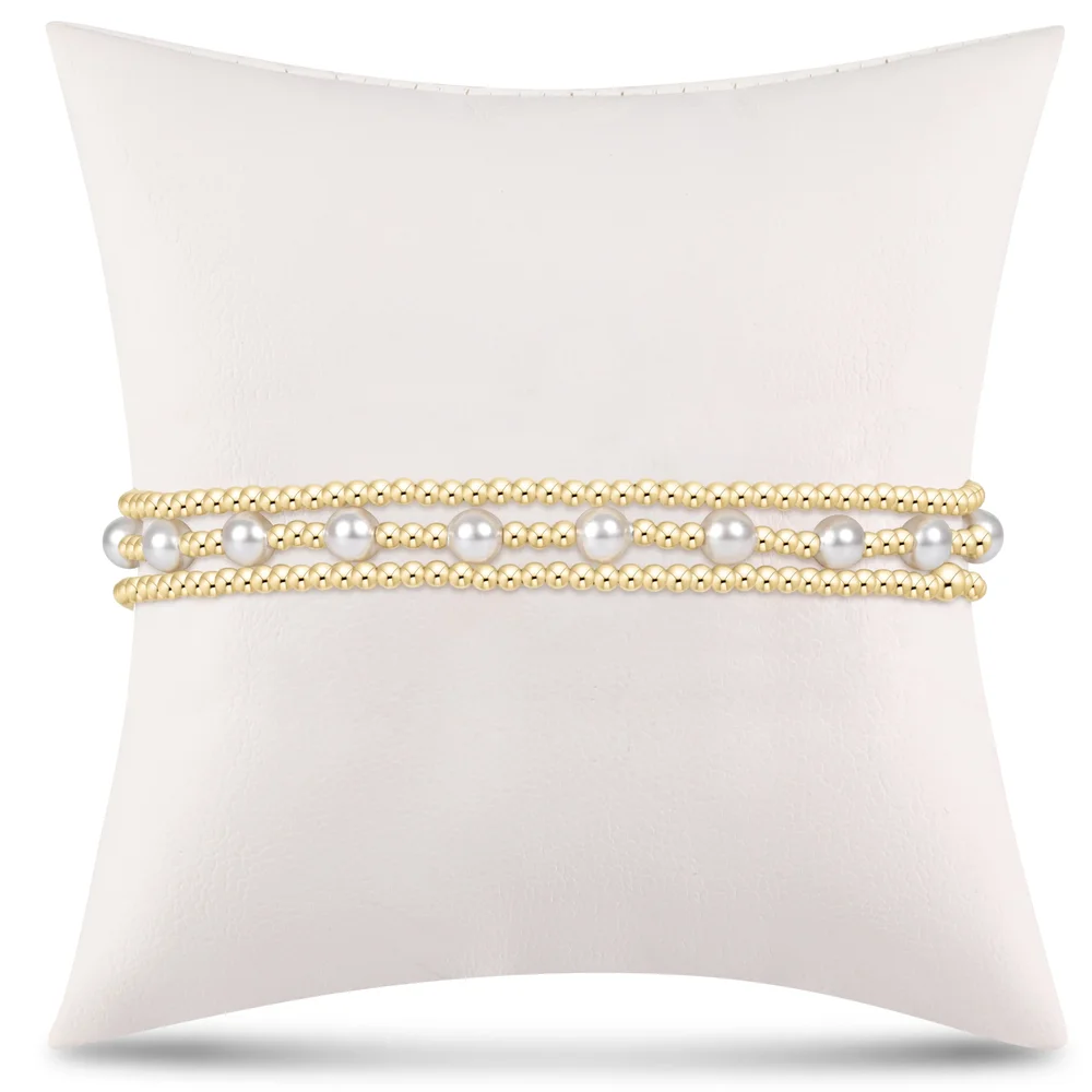 Simply Classic Sincerity Stack - Pearl - Stack of 3