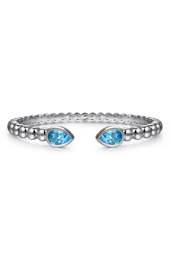 Blue Topaz Cuff Bracelet