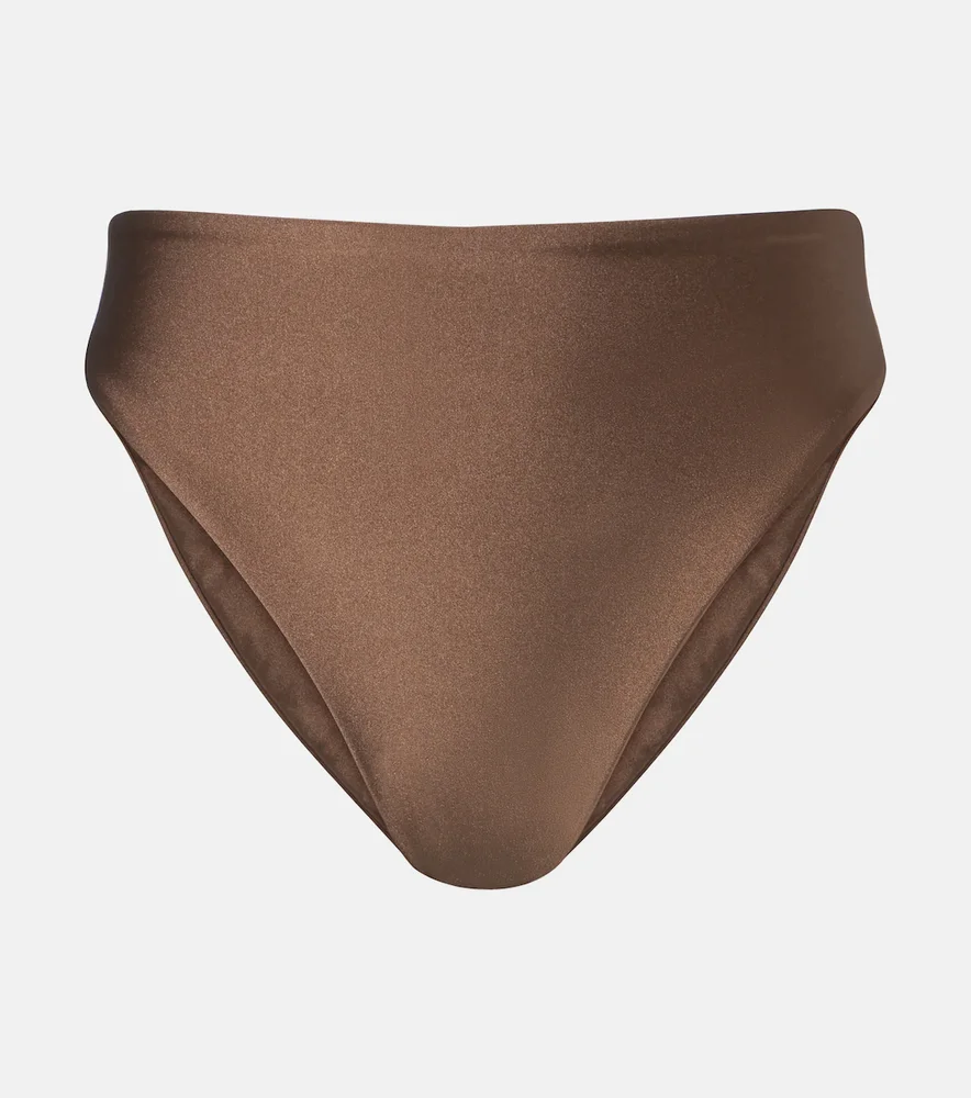 Incline high-rise bikini bottoms