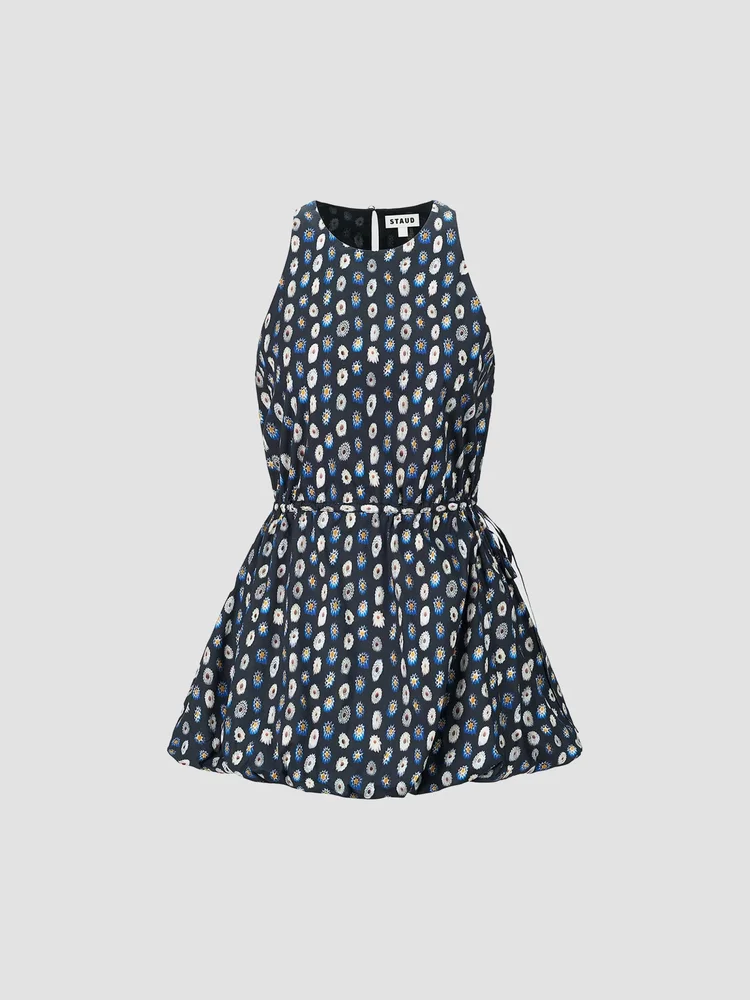 Molly Cotton Bubble-Hem Mini Dress