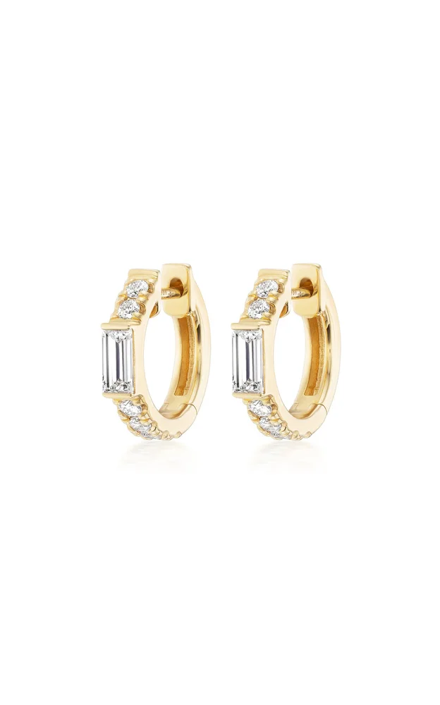 Otto 18K Yellow Gold Diamond Earrings