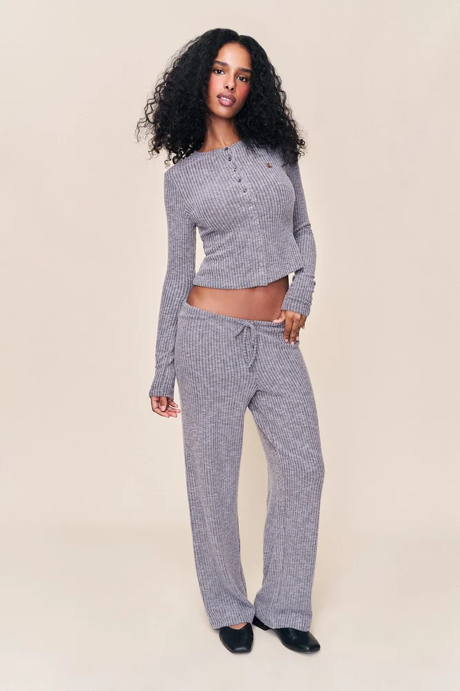 Lana Ribbed Relaxed Pant