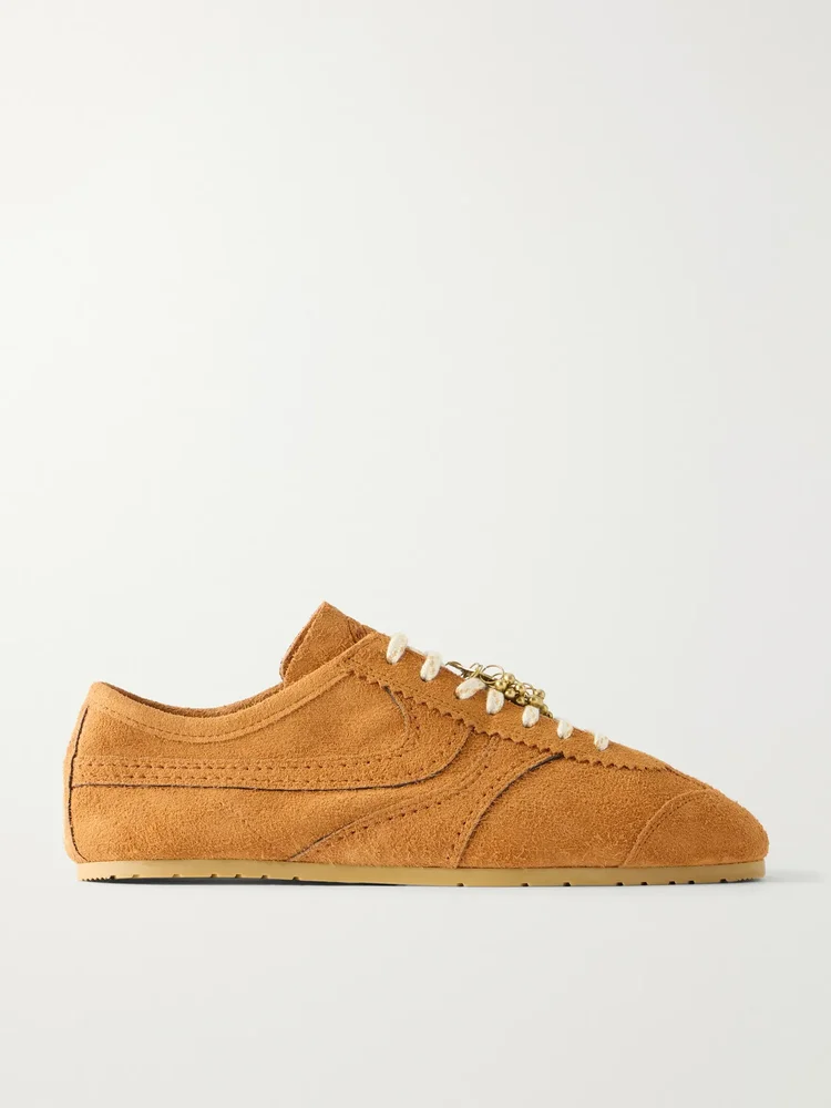 Suede sneakers