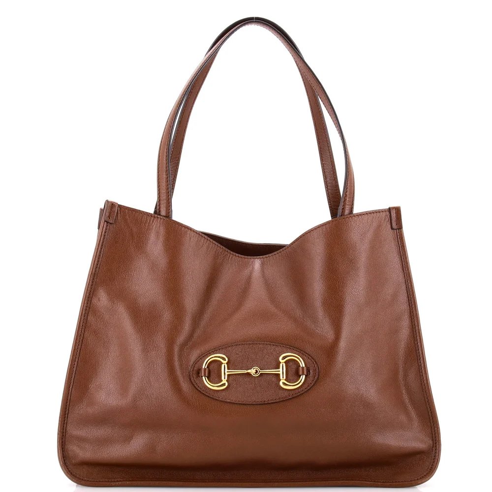 Pre-Owned Horsebit 1955 Tote Leather Medium