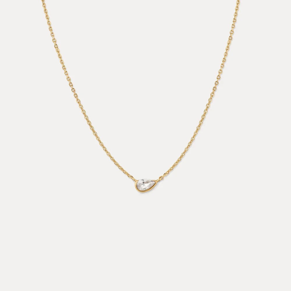 Solid Gold Zephyr Necklace