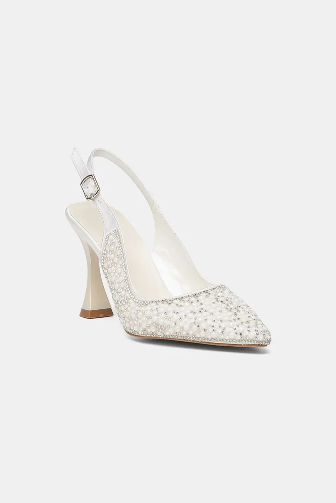 Madison Embellished Slingback Pump