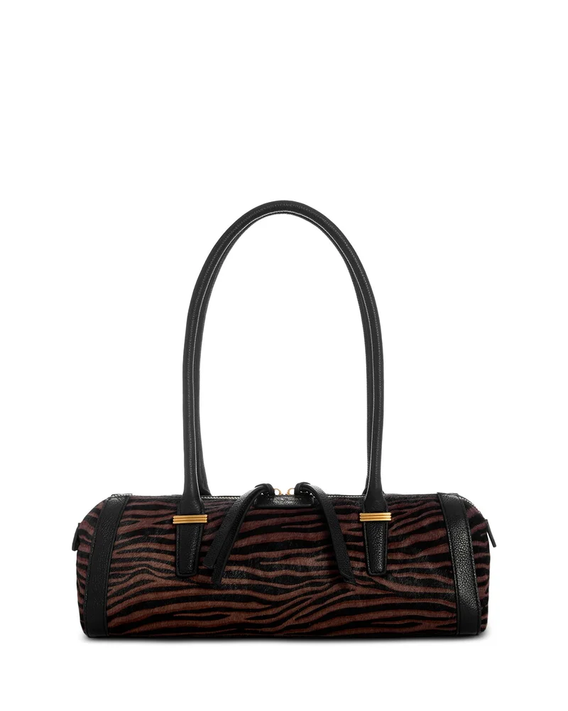 Elmhurst Medium Calf Hair Box Satchel