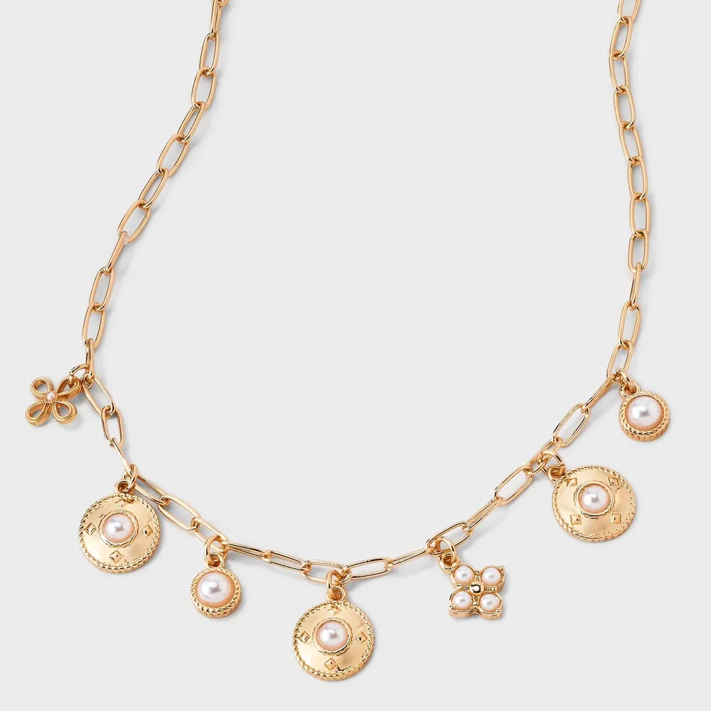 Pearl Charm Necklace