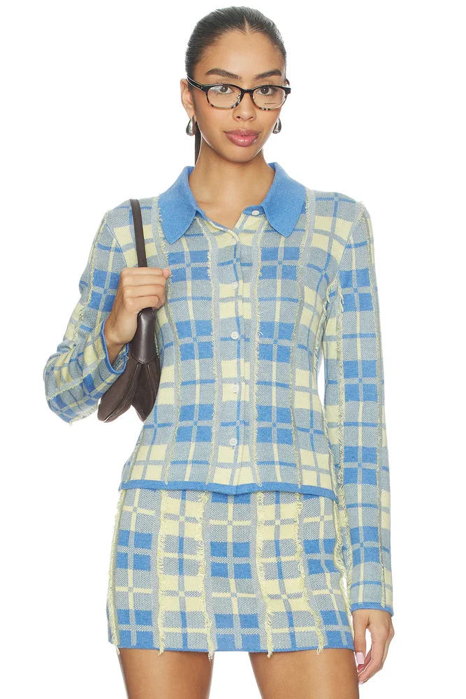 Fringe Plaid Elle Shirt