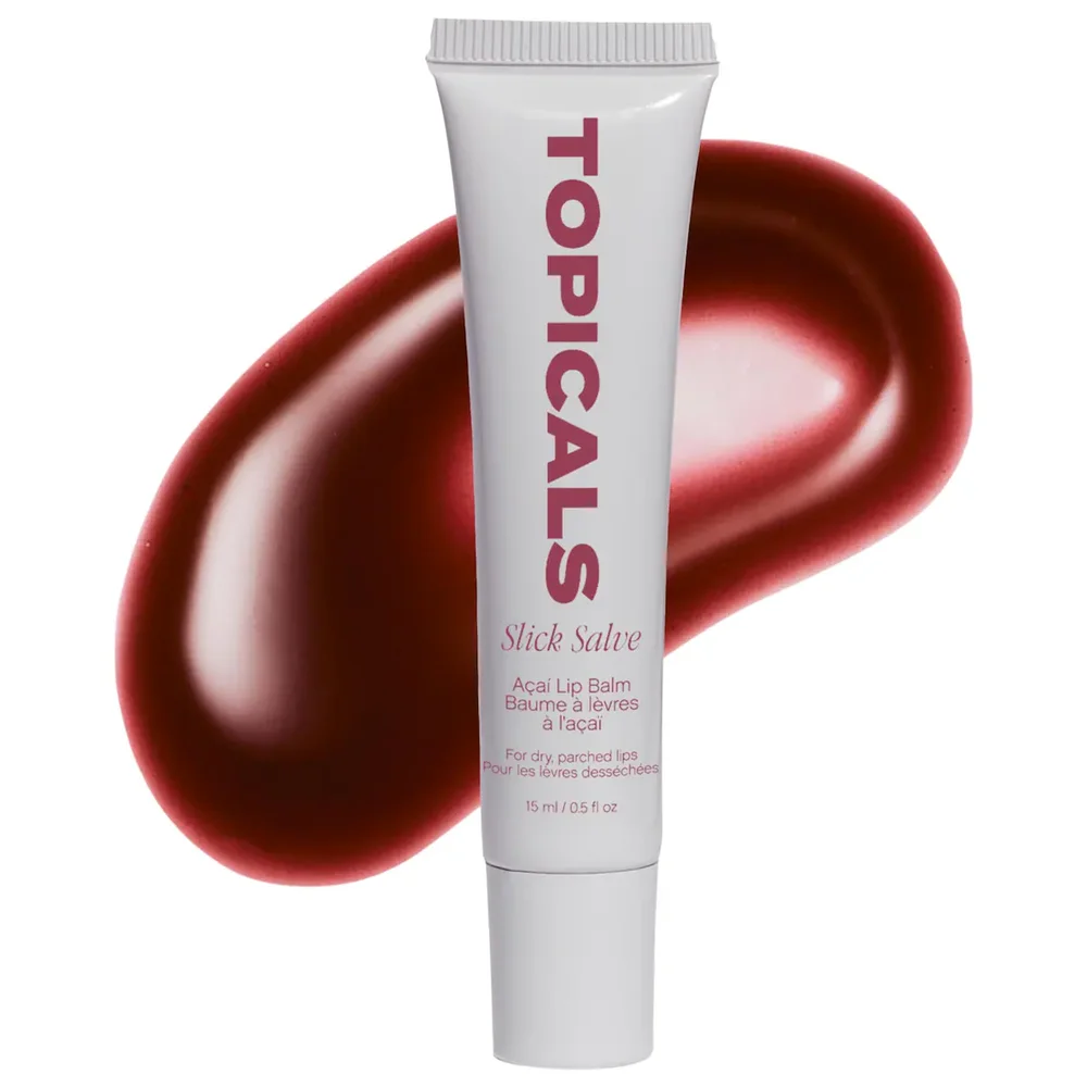 Slick Salve Glossy Lip Balm for Soothing + Hydration in Acai