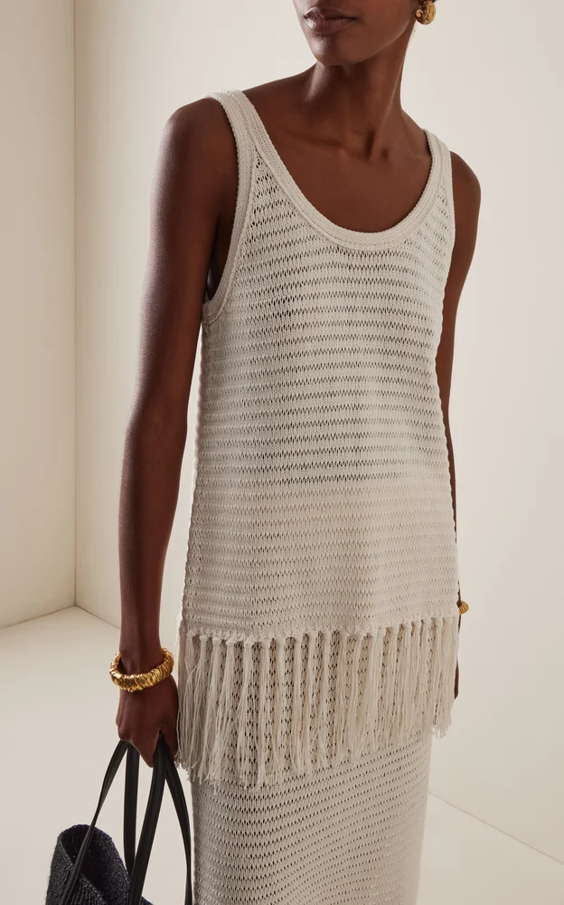 Exclusive Crochet Knit Tank Top