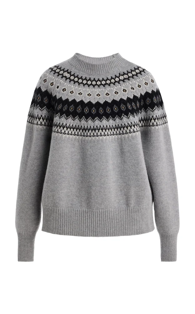 The Joanna Fair Isle Wool-Cashmere Sweater