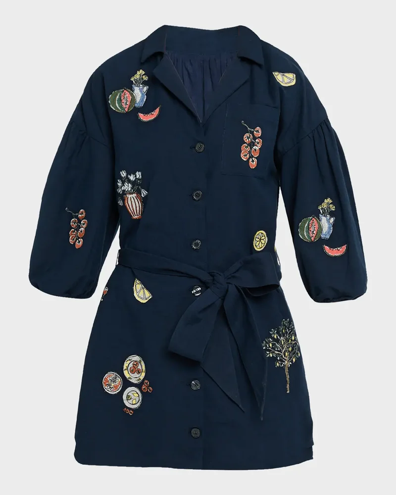 Sadie Embroidered Shirtdress