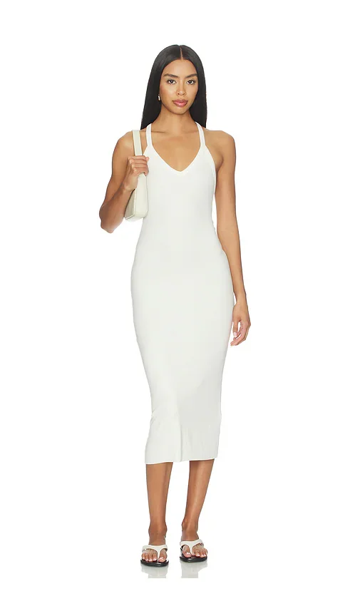 Vneck Racerback Midi Dress