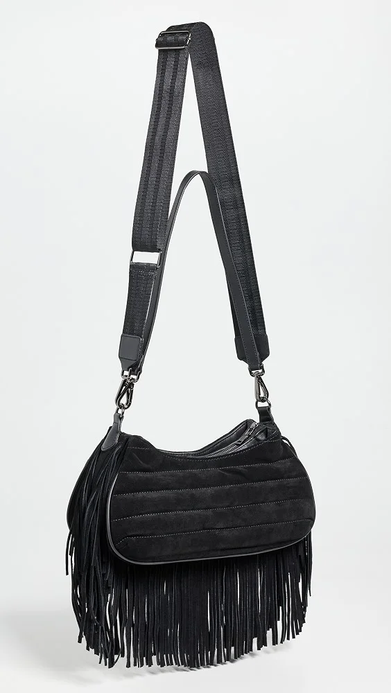 Maverick Fringe Suede Crossbody Bag