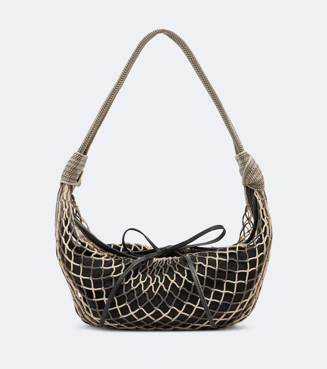 Fortune Croissant Small net shoulder bag