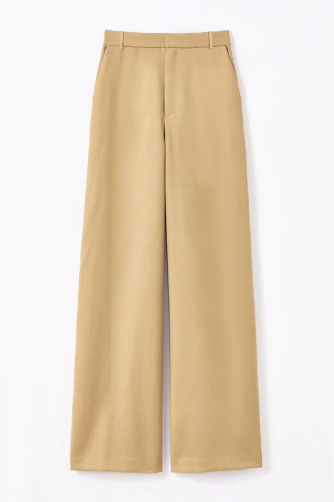 Light Beige Serge Trousers