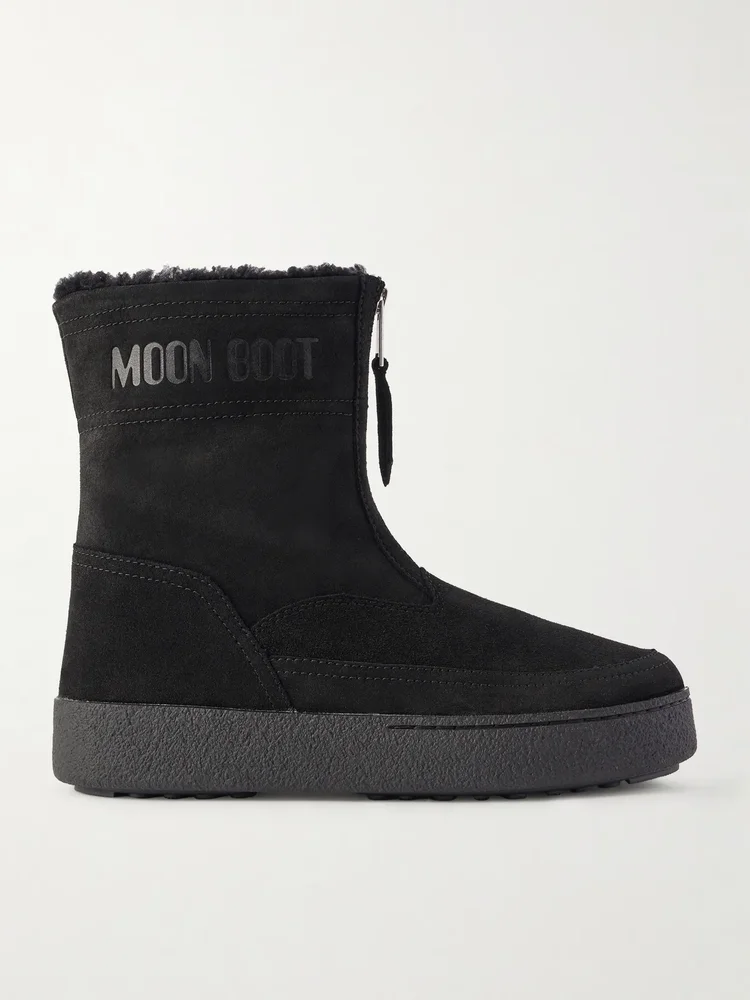 Lara suede and shearling ankle boots