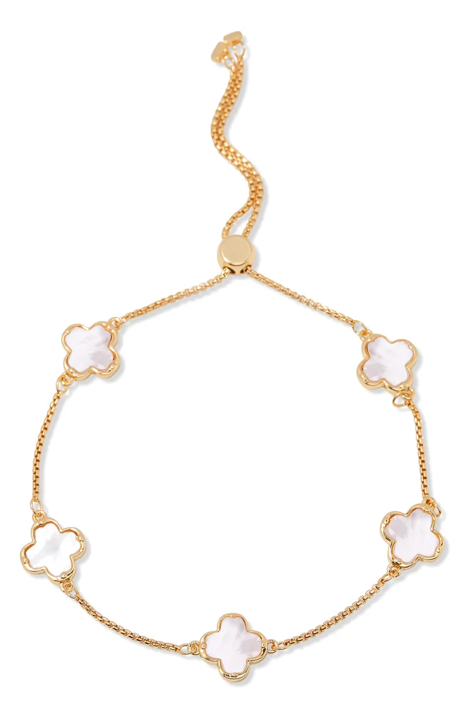 Chatham Mother-of-Pearl Clover Station Bracelet