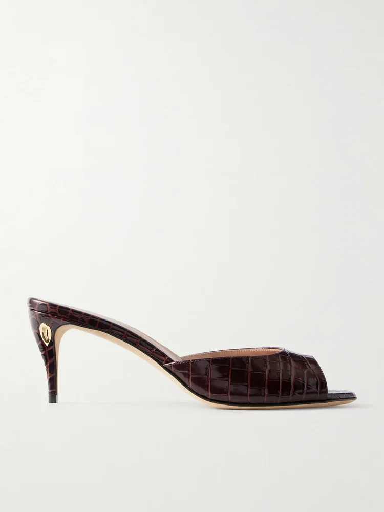 Guido 65 croc-effect leather sandals