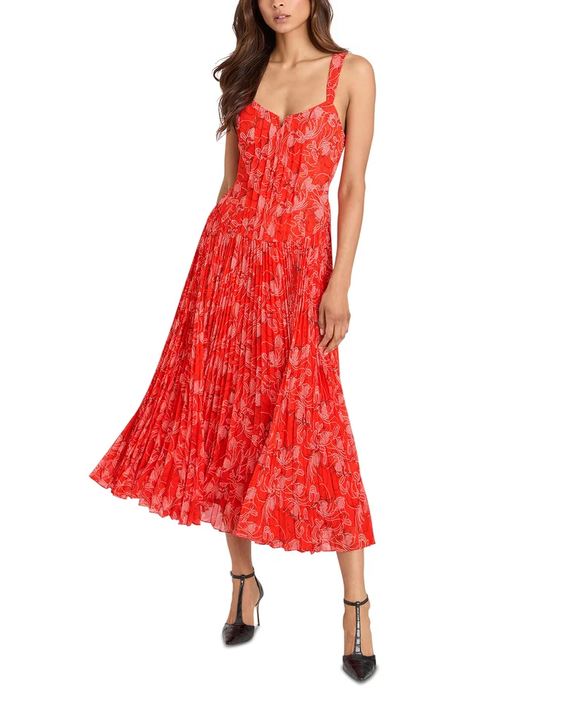 Botanical Floral A Line Dress