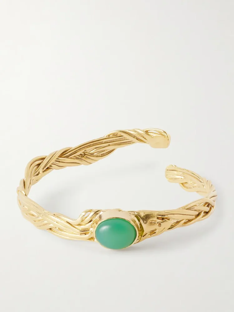 Delphi gold plated bangle