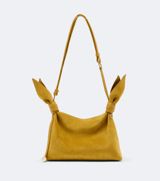 Scarf Mini suede shoulder bag
