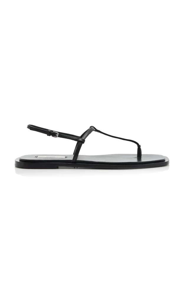 T-Strap Leather Sandals