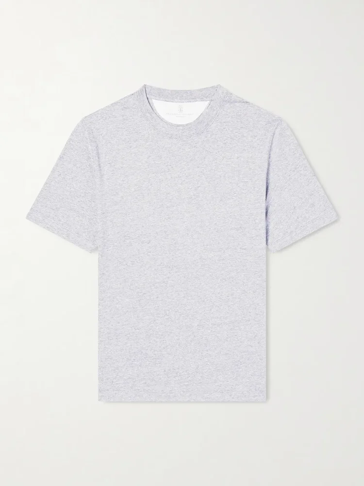 Slub Linen and Cotton-Blend Jersey T-Shirt