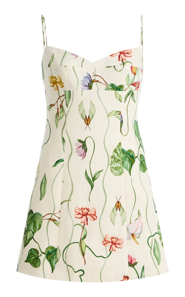 Cherry Linen Mini Dress
