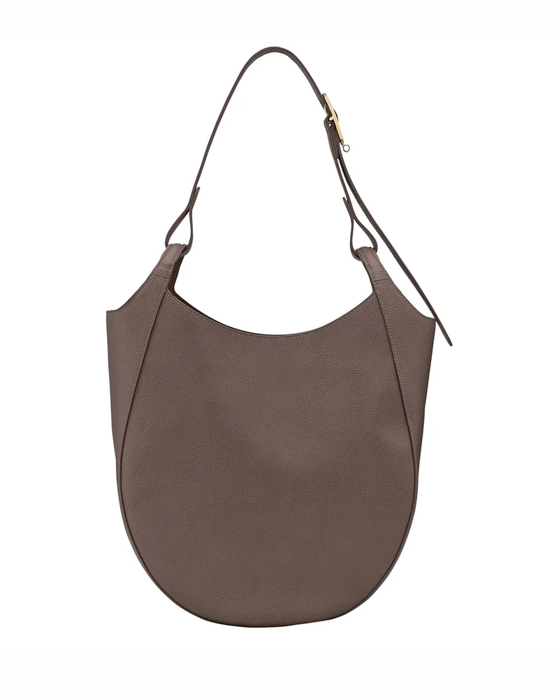 Le Foulonné Large Leather Hobo Bag