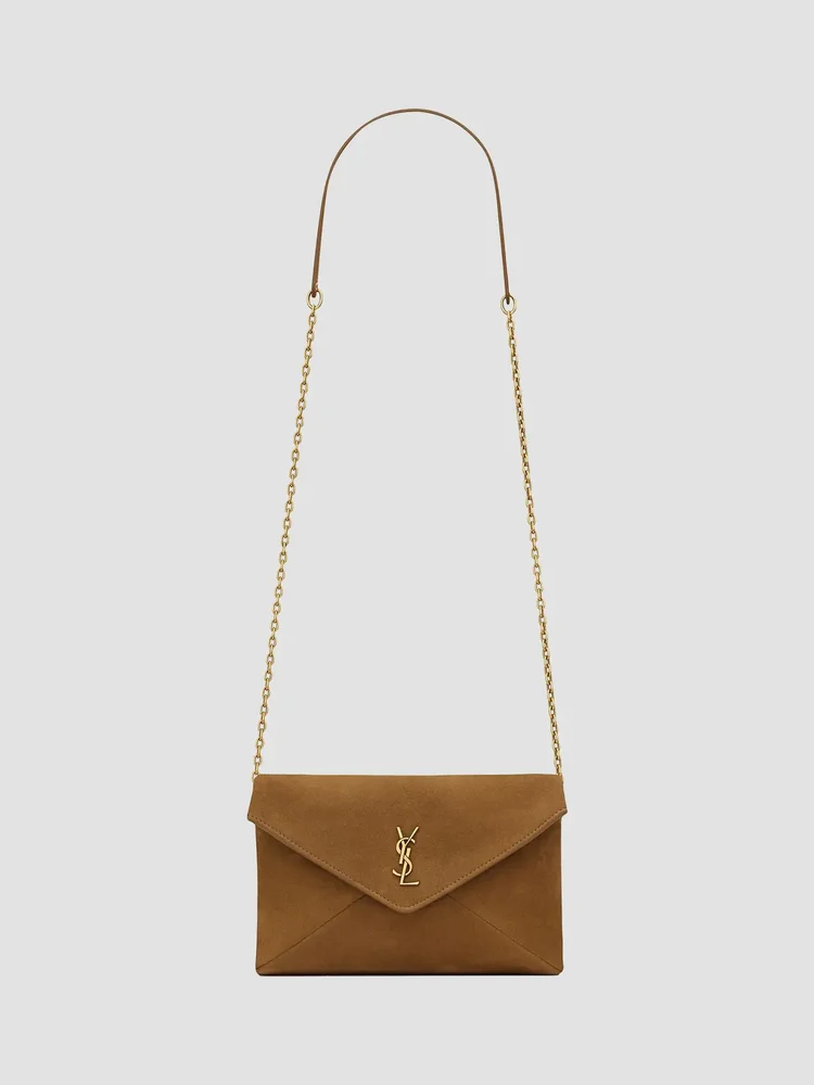 Cassandre Small Chain Pouch in Suede