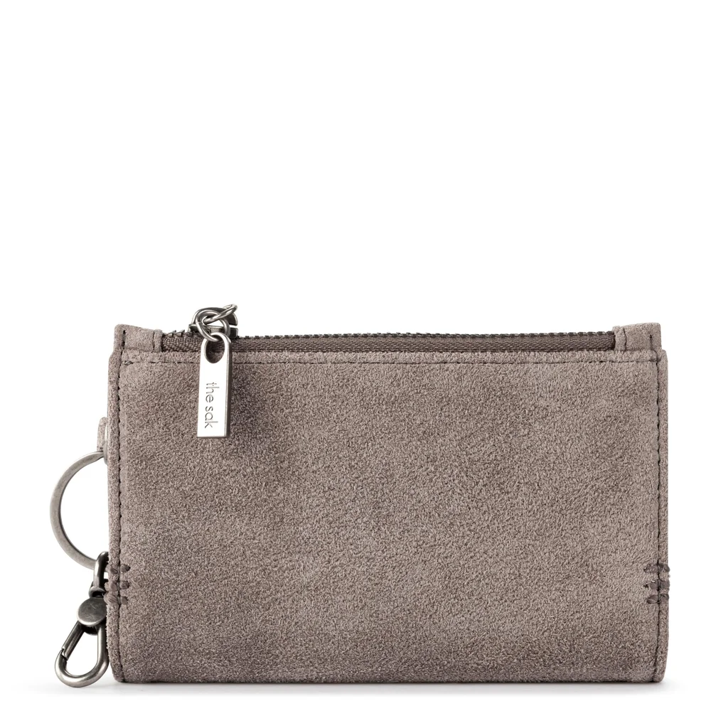 Encino Essential Wallet, Leather, Mushroom Suede