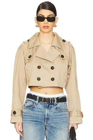 Marja Cropped Trench