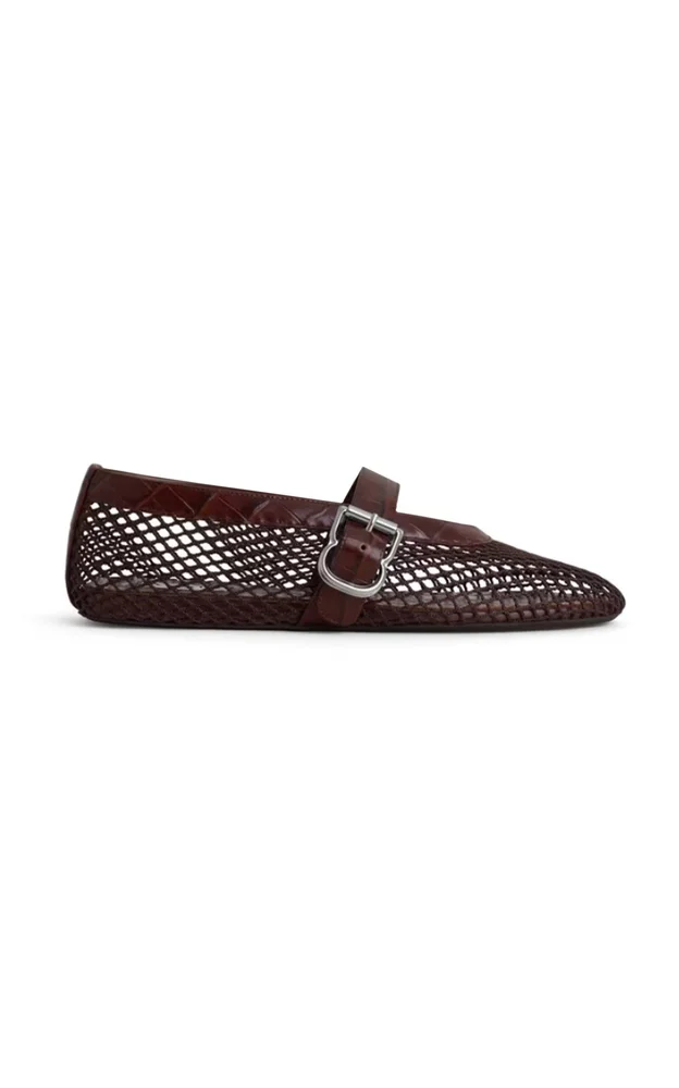Fishnet Ballet Flats