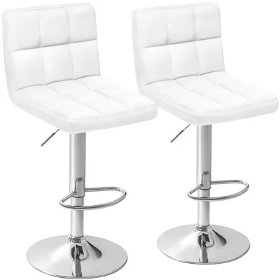 Stallcup Swivel Upholstered Adjustable Height Counter Stool with Metal Frame