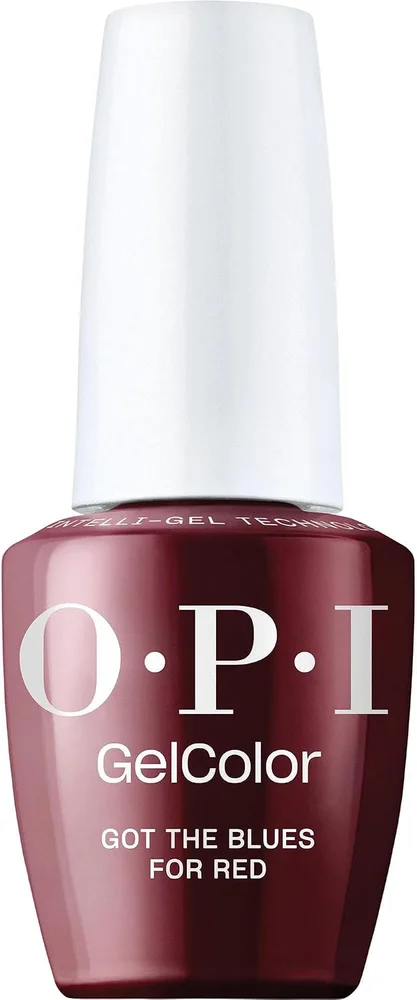 GelColor LED Cure Gel Nail Polish in Got the Blues for Red