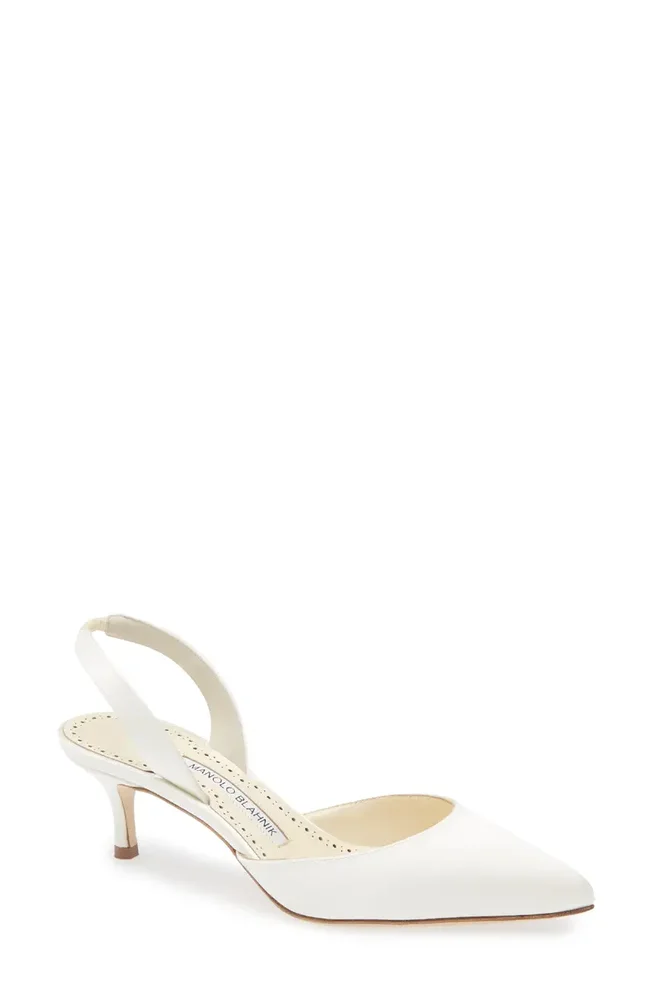 Carolyne Bridal Pointed Toe Slingback Mule