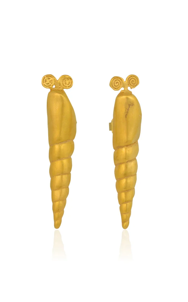 Nayla 24K Gold-Plated Brass Earrings