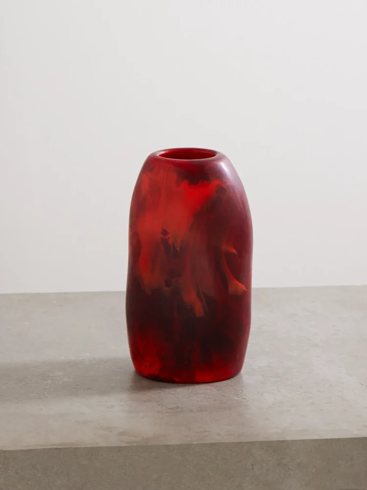 Pebble medium resin vase