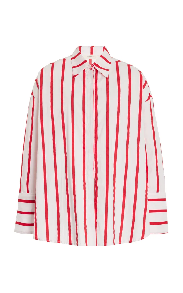 Reverie Striped Cotton Poplin Shirt