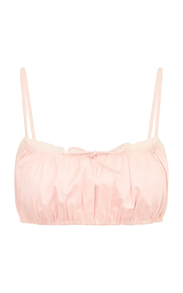 Yeva Bustier Satin Top