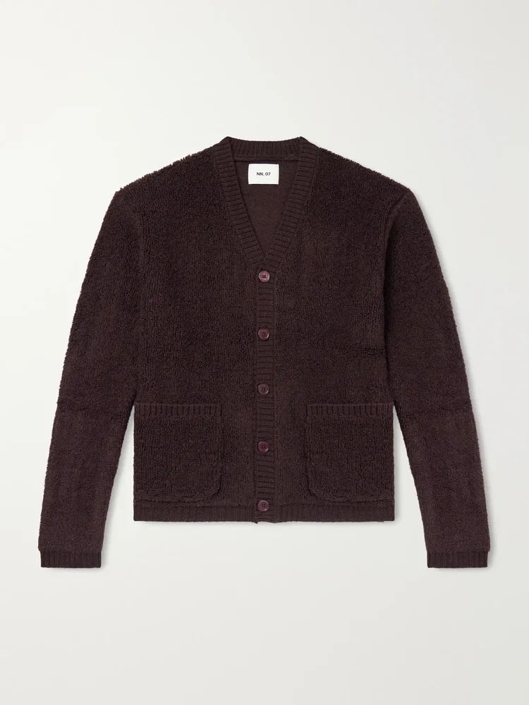 60064 Wool-Terry Fleece Cardigan