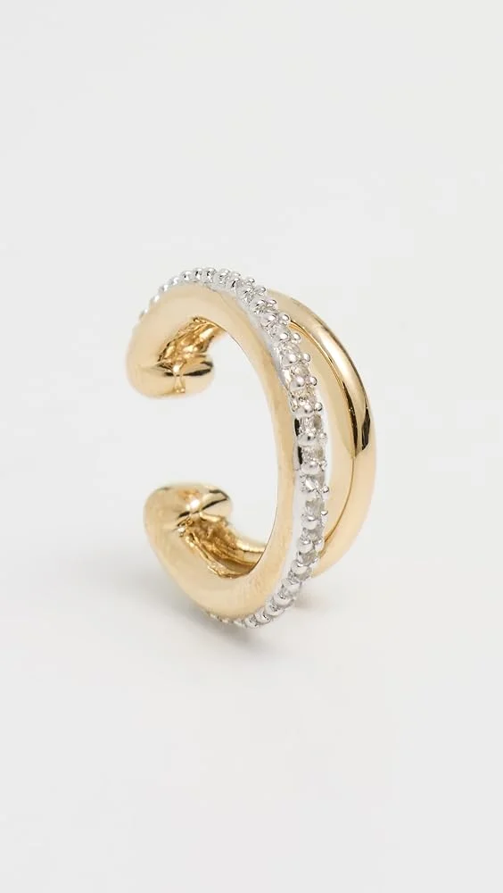 Pave Double Ear Cuff