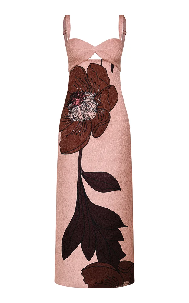 Powerful Stitches Embroidered Maxi Dress